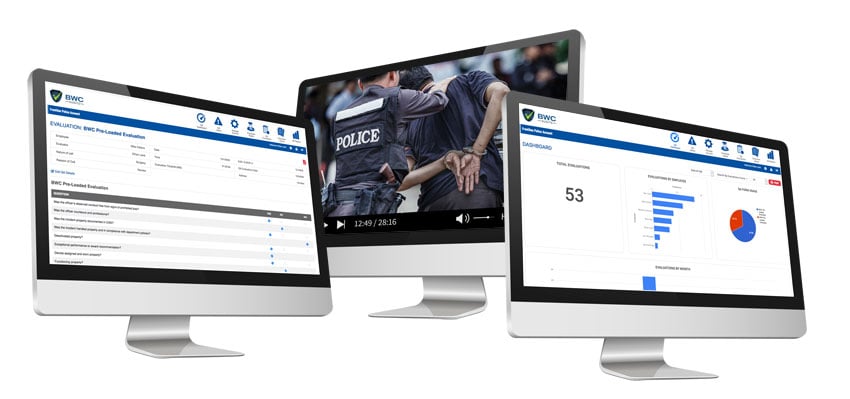 An image featuring BWC Audits, a BWC and MVR evaluation and reviewing software by Frontline. An image featuring BWC Audits, a BWC and MVR evaluation and reviewing software by Frontline.