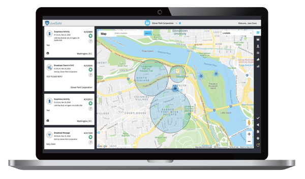 Mockup_LiveSafe Dashboard