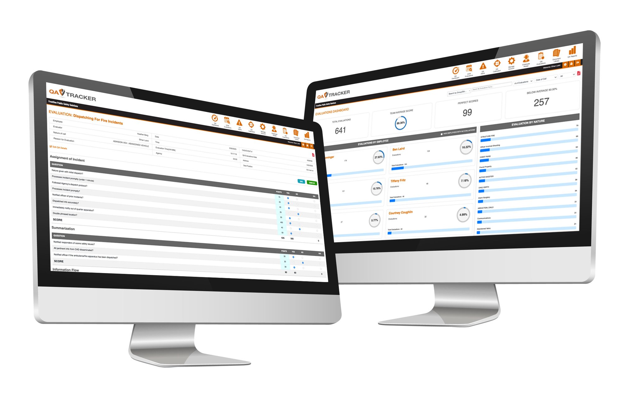 An image featuring QA Tracker, a dispatch QA software that helps agencies meet the APCO/NENA ANS 1.107.1.2015 standard. An image featuring QA Tracker, a dispatch QA software that helps agencies meet the APCO/NENA ANS 1.107.1.2015 standard.