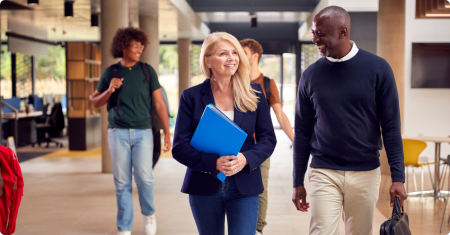 EDU - TeachersProfessors Walking